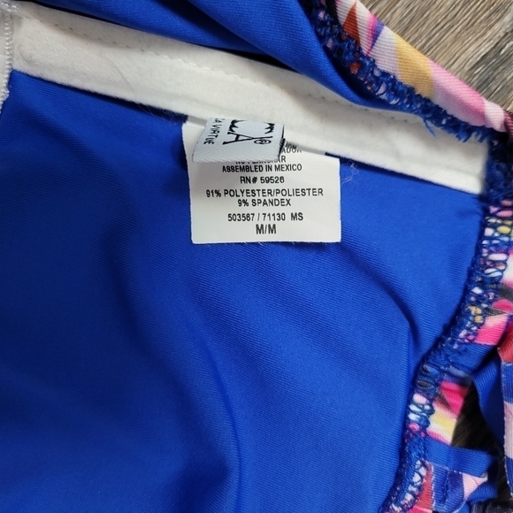 Becca by R Virtue Aura halter v hem tankini size M - Picture 5 of 7